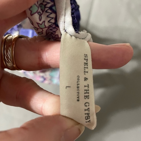 SOLD.   Spell Lilac poinciana bralette sz l - Picture 10 of 10